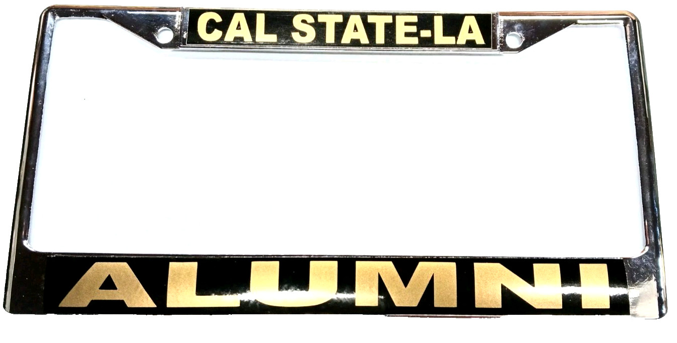 CAL STATE-LA/ALUMNI-College License Plate Frame, Polished Chrome-