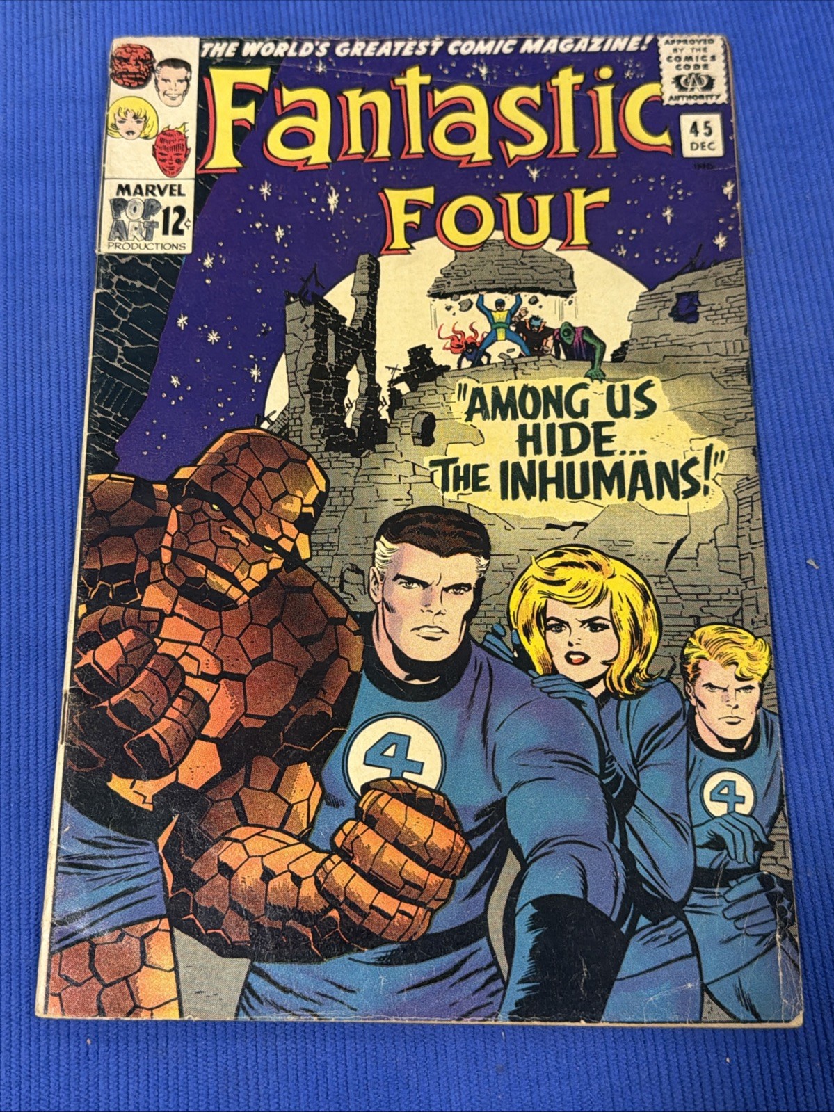 Fantastic Four #45 1965  1st Full Appearance of The Inhumans Jack Kirby GD/VG⁠
