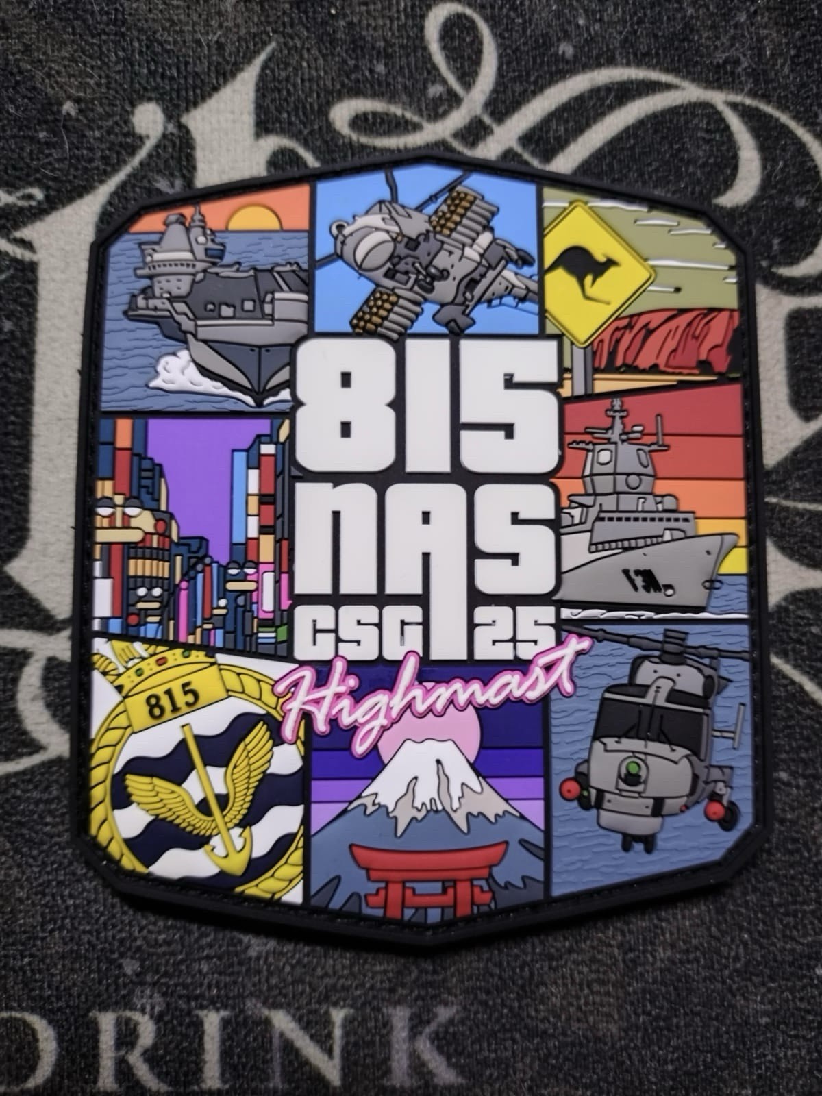 815 NAS Op Highmast Wildcat Grand theft auto 3D PVC Patch prince of wales
