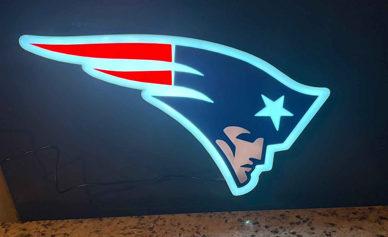New England Patriots LED Wall Art Light