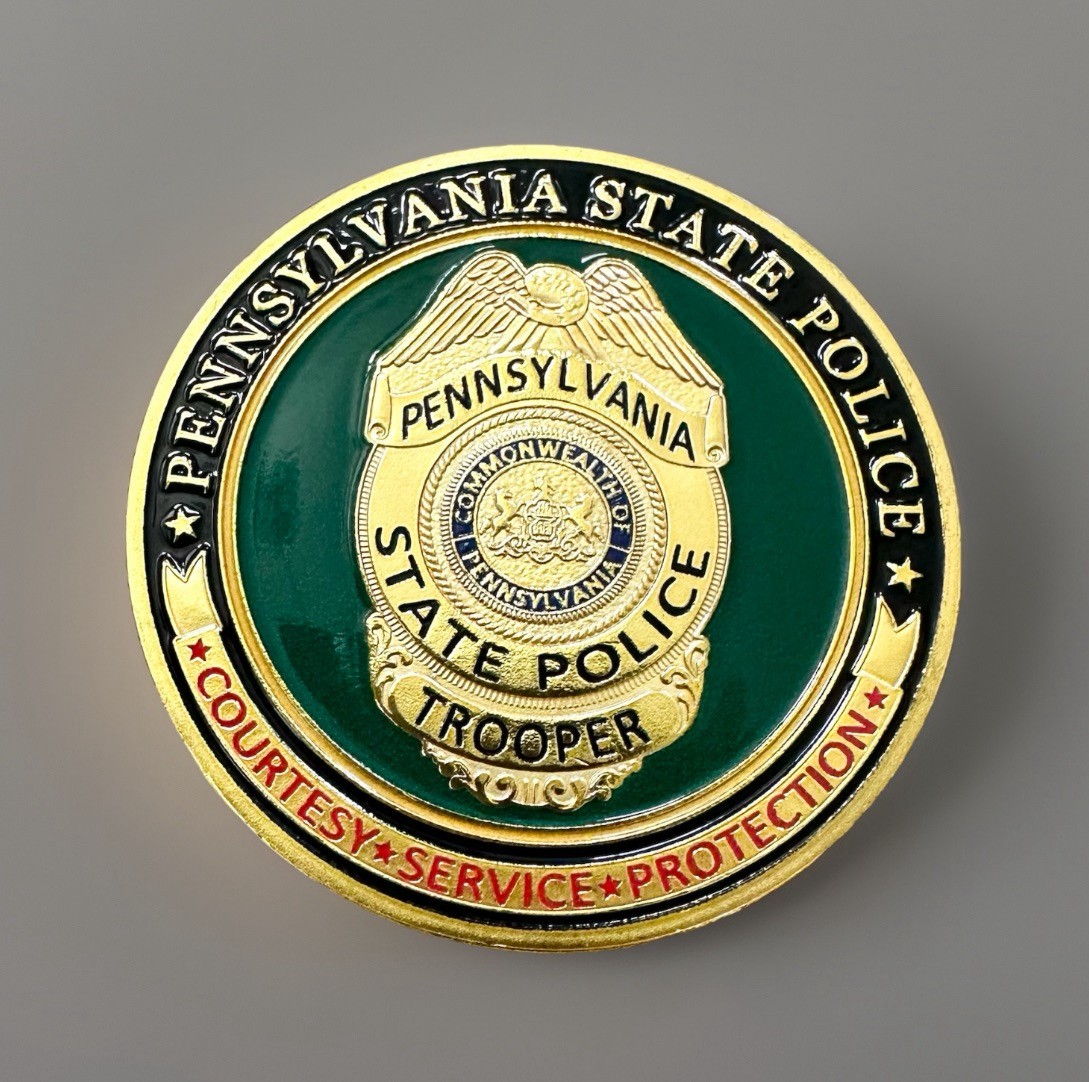PENNSYLVANIA STATE POLICE Challenge Coin ·IN STOCK· ·FAST SHIPPING· ·NEW·