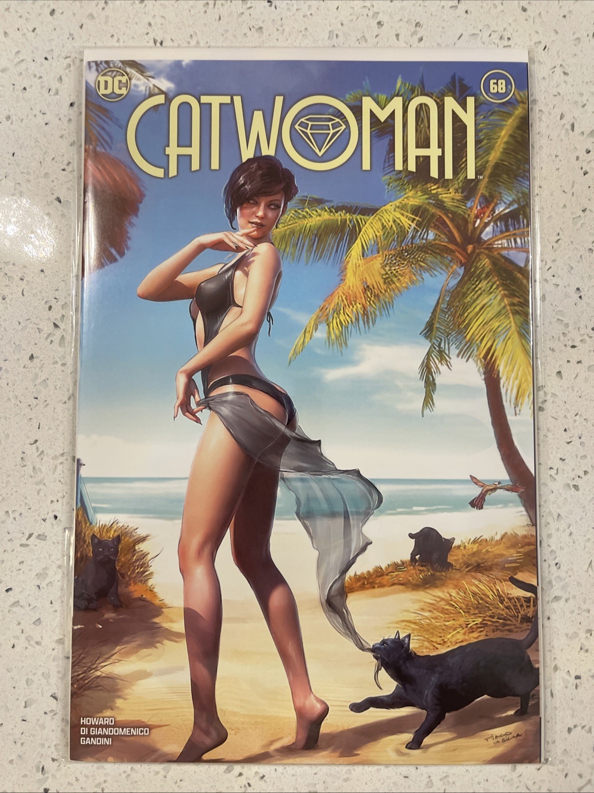 CATWOMAN 68 Tiago Da Silva Virgin Variant Sexy Bikini GGA NM LTD 500 DC 2024