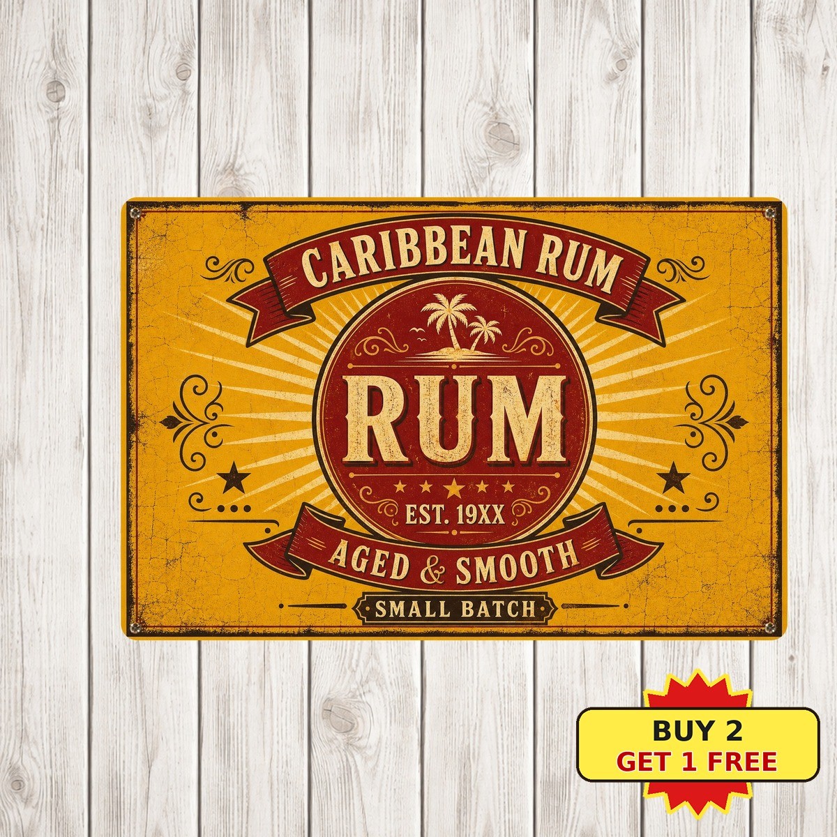Havana Club Cuban Rum Advertising Tin Sign Retro Tropical Bar Metal Plaque 8x12