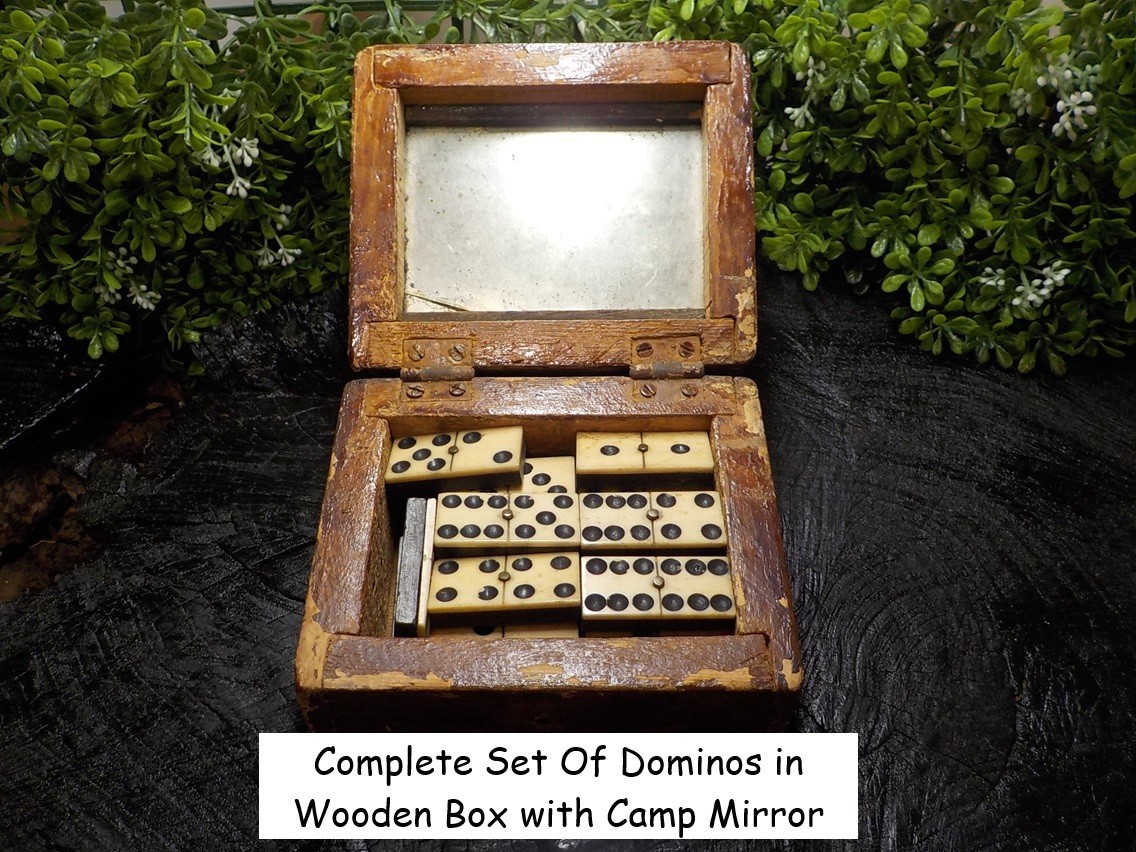 Old Rare Vintage Antique Civil War Relic Domino Game Extremely Rare with Box