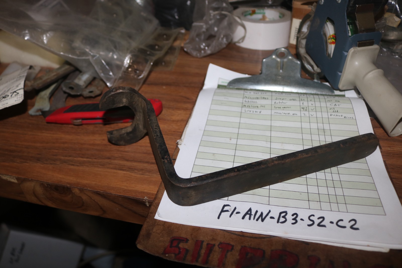 NOS unissued WWII Bofors 40MM equilibrator wrench PN B198554