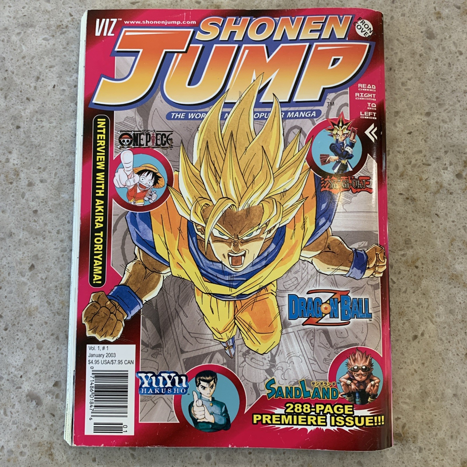 Shonen Jump Magazine Manga Vol 1 #1 January 2003 Premiere Issue