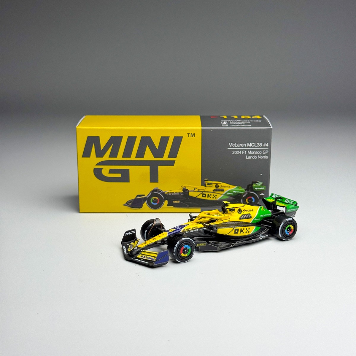1:64 McLaren MCL38 #4 #81 Piastri Monaco Diecast Rare Miniature