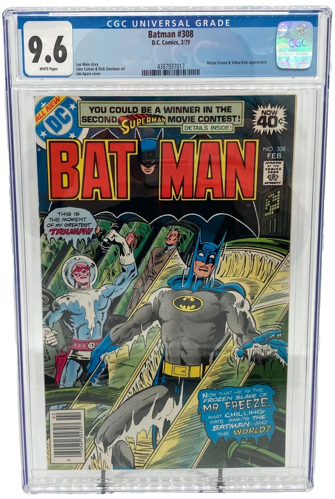 BATMAN #308 CGC 9.6 White Pages 1st Appearance Tiffany Fox DC