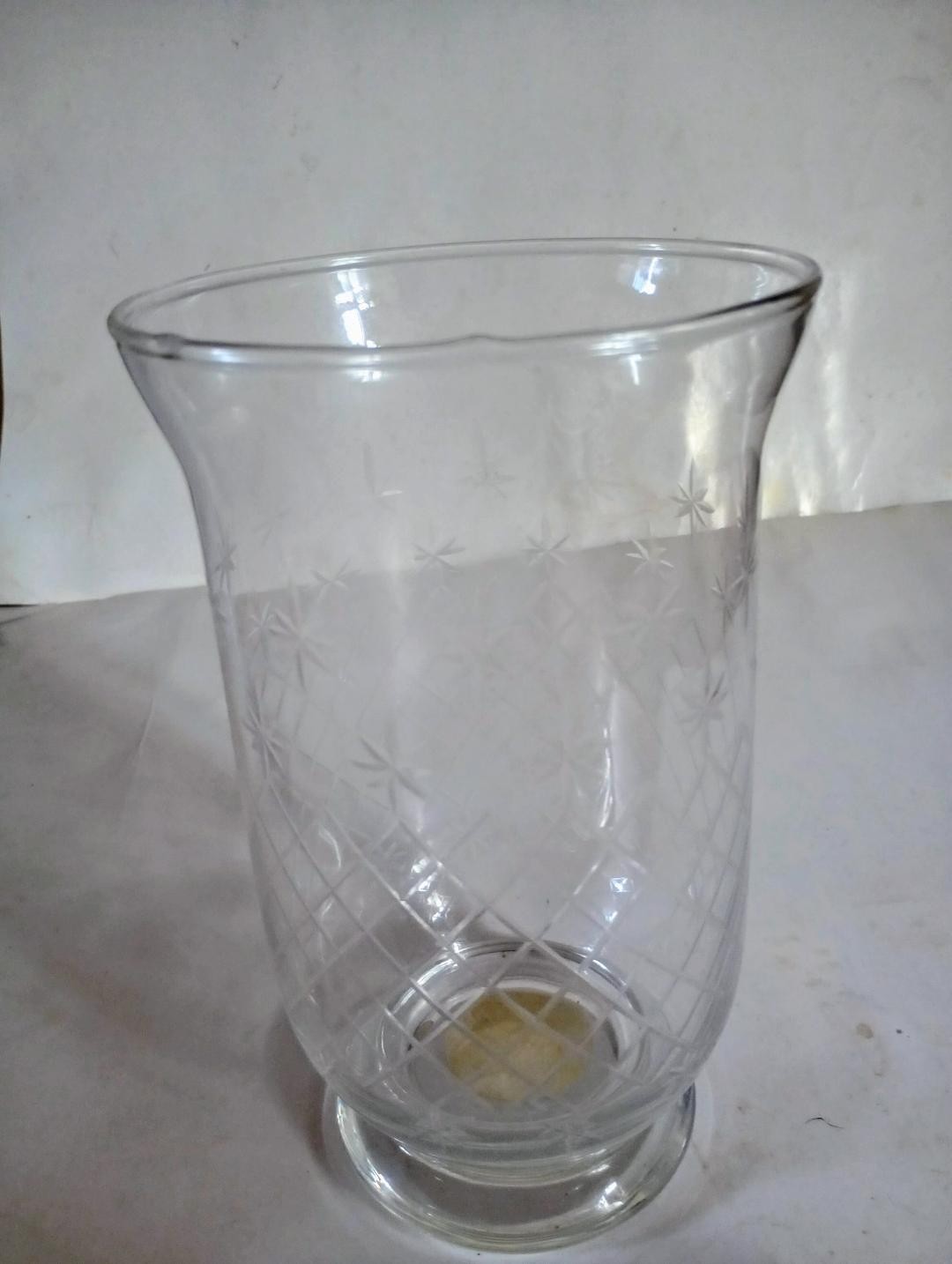 Clear Glass Candleholder Set of 2