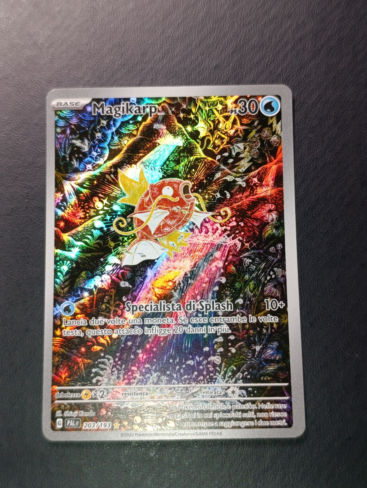 Magikarp 203/193 Pokemon Paldea Evolutions - Rare Illustration - Italian