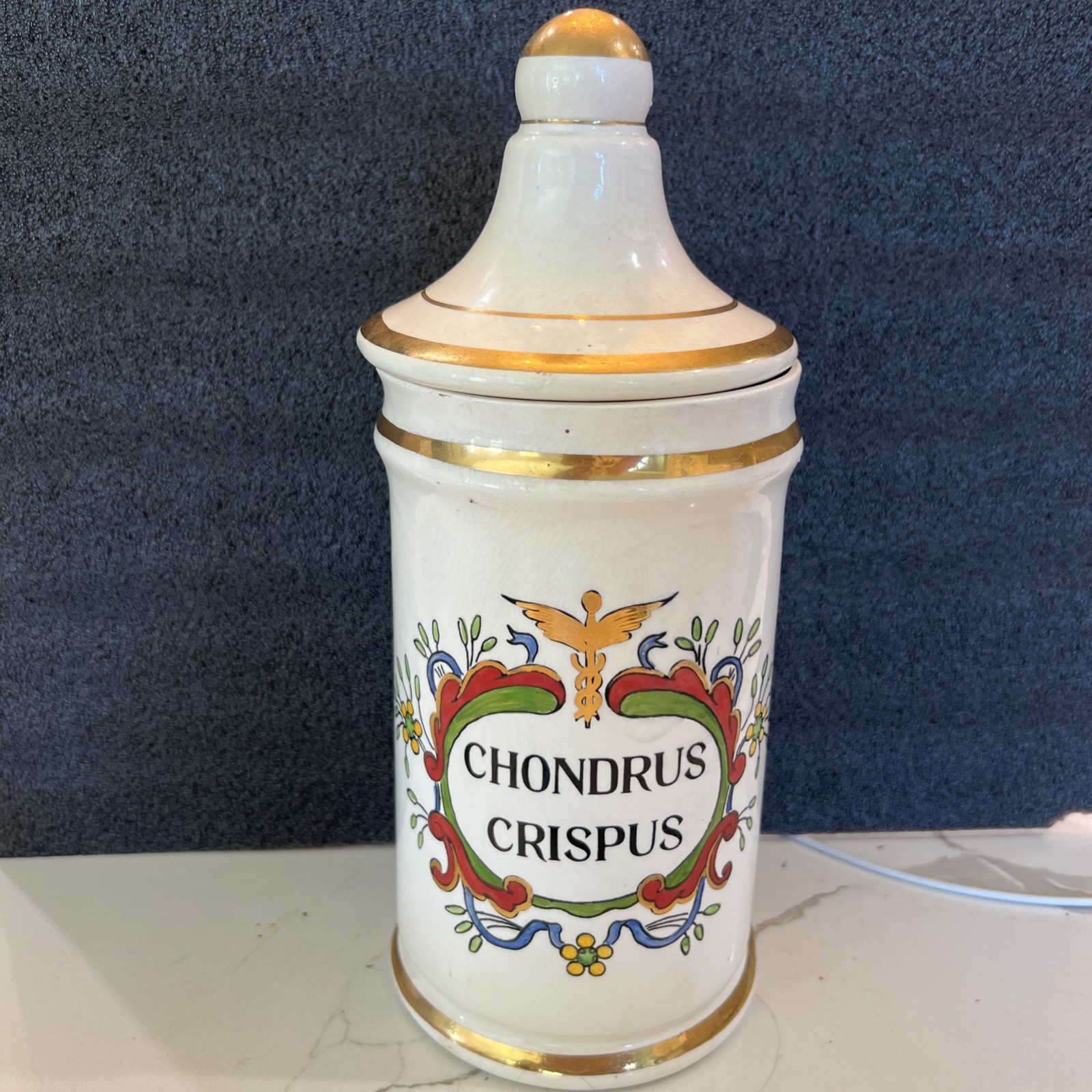 Vintage Jeanne Robinette CHONDRUS CRISPUS Jar