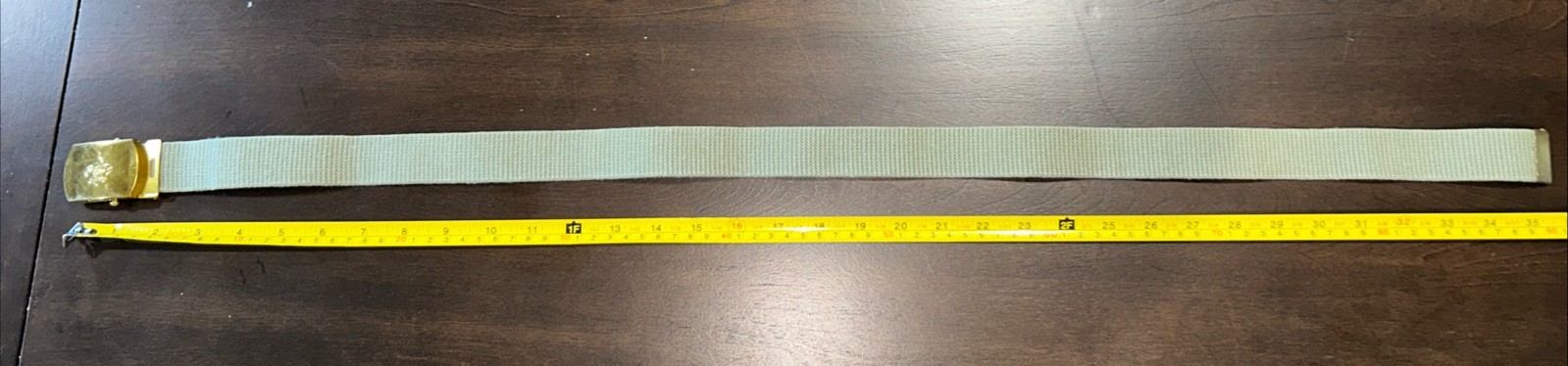 Older Style 36 Inch Adjustable Boy Scout Belt With Buckle #3