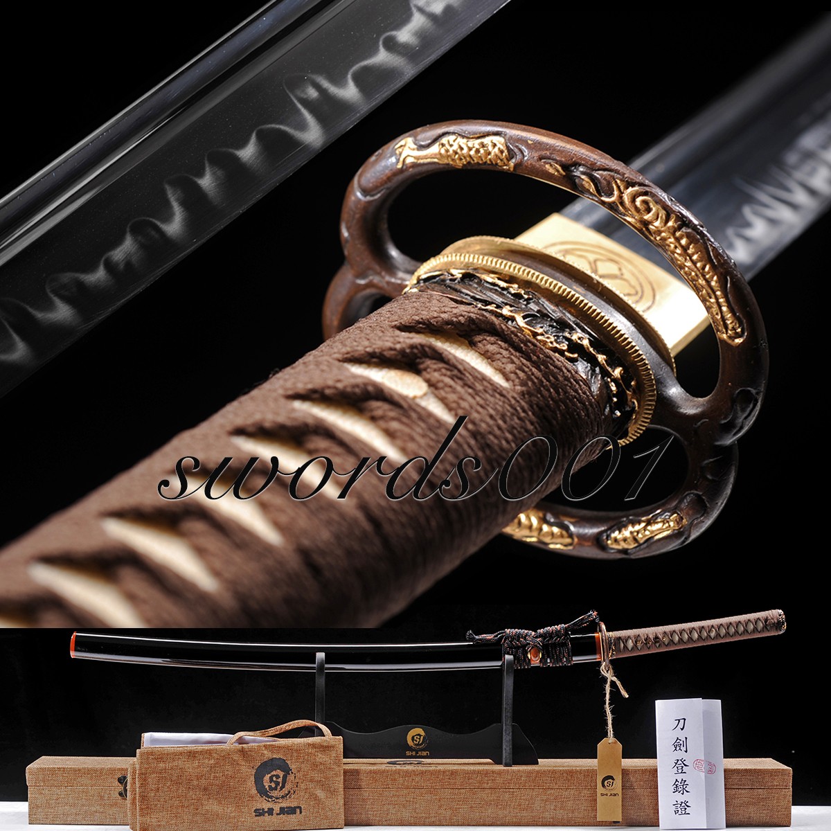 Razor Sharp Top Graded Sword Clay Tempered Japanese Samurai Katana Musashi Tsuba