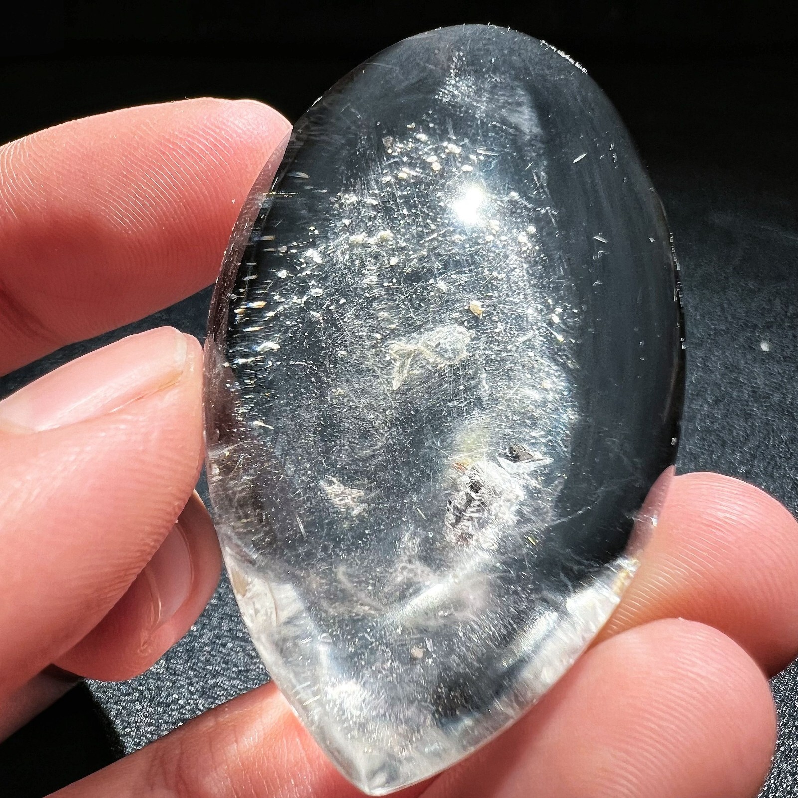 197ct Rare NATURAL Clear phantom Crystal Polished