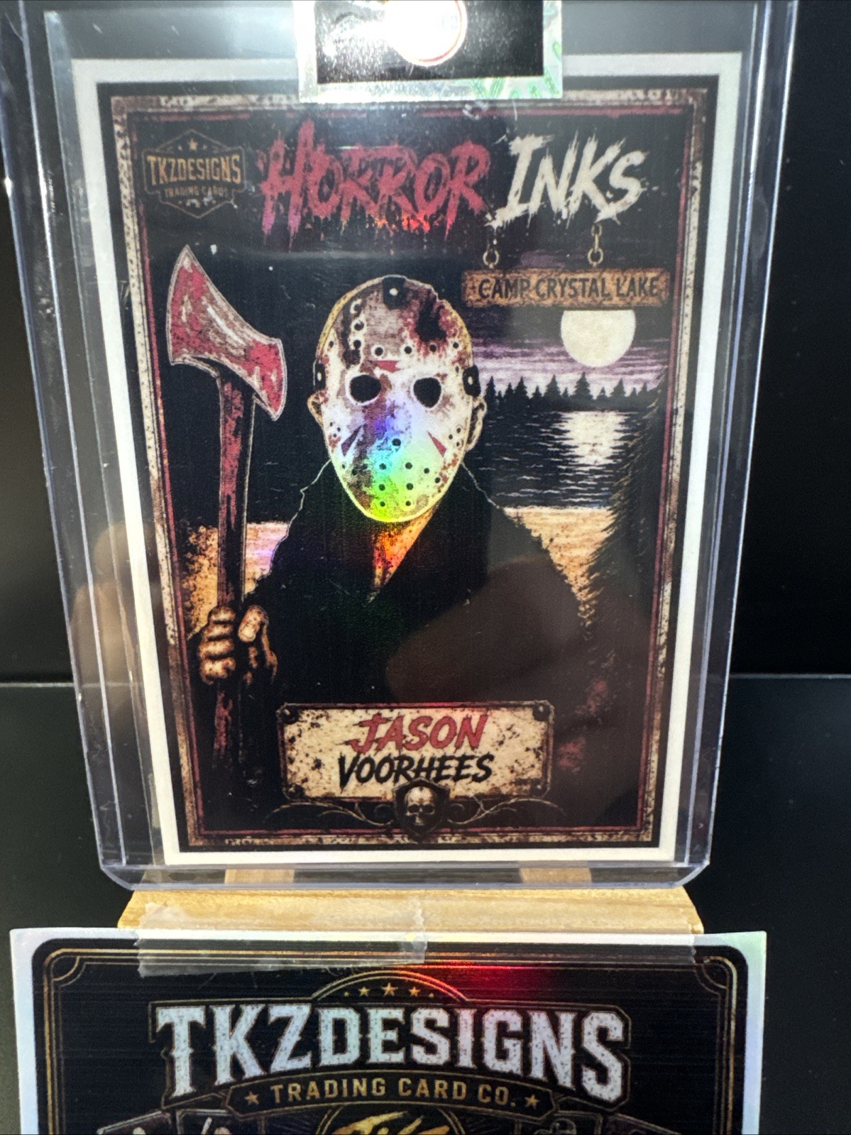 2026 Tkzdesigns Artist Signed Horror Inks Crystal Lake Jason Voorhees CL-1