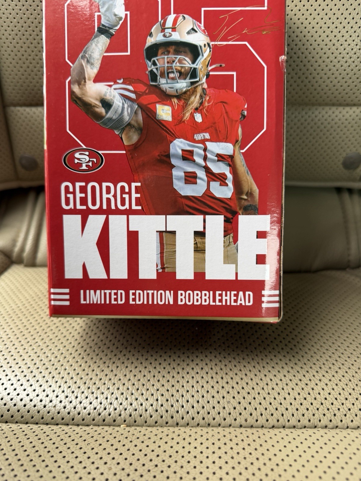 George Kittle San Francisco 49ers Bobblehead 10 Year Club