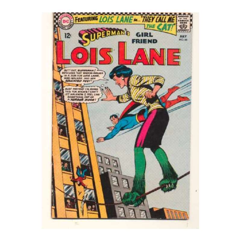 Superman\'s Girl Friend Lois Lane #66 DC comics Fine+ Full description below [m\'