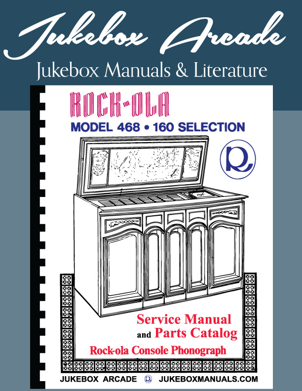 NEW Complete  Rock Ola 468, Console Phonograph Service Manual and Parts Catalog