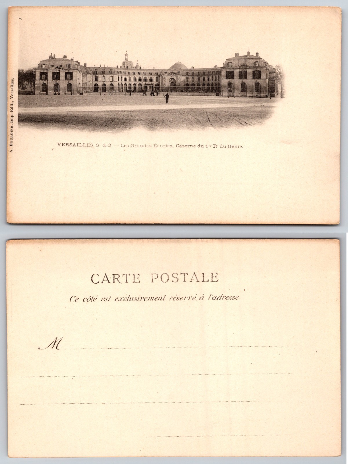 Versailles France Grands Ecuries Casernes Postcard