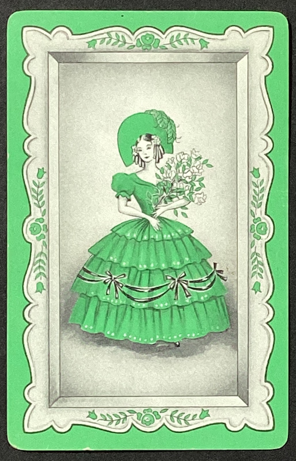 Pretty Lady Vintage Single Swap Playing Card