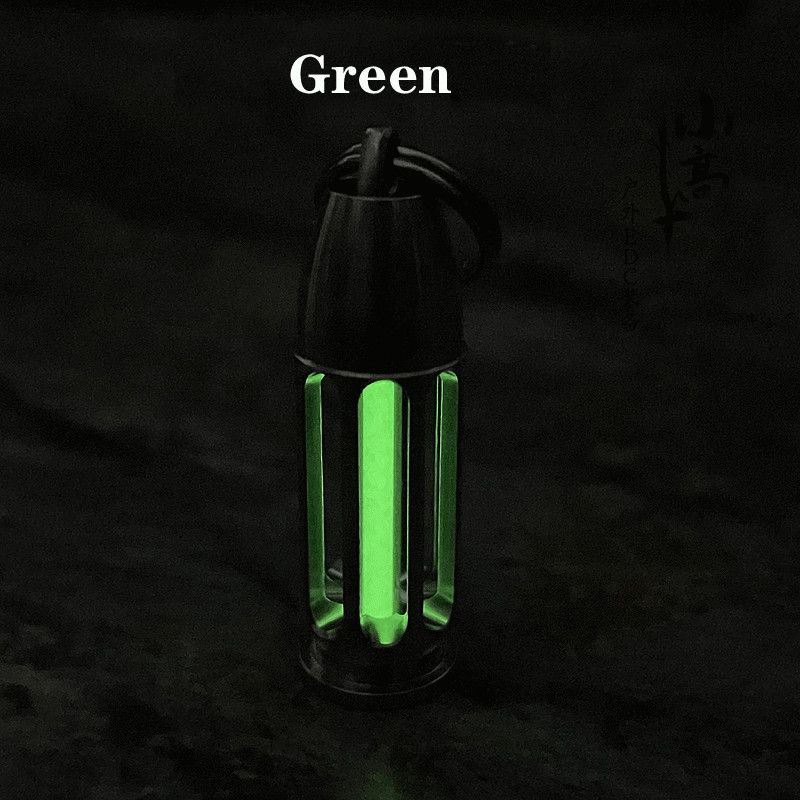 1PC 3x22.5mm Glass Tube Night Luminous 25 Years Lamp Tube w/ Titanium Enclosure