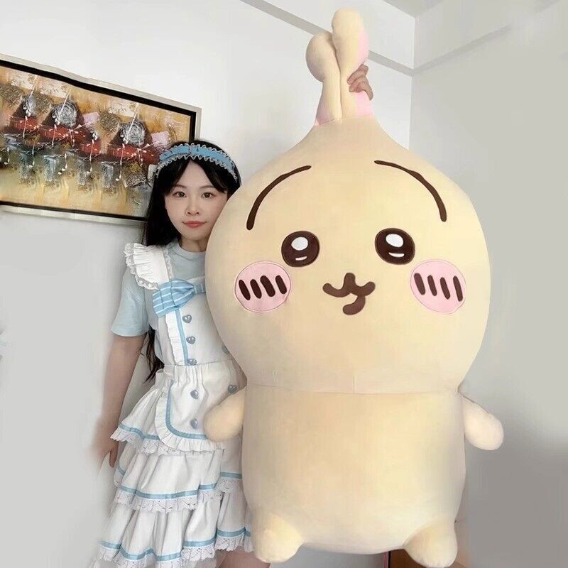 Chiikawa Giant Plush Doll Chi Hachiware Usagi Throw Pillow Birthday Gift 31.5 in