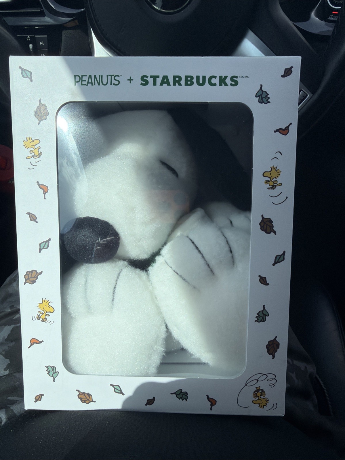 Starbucks x Peanuts Snoopy Plush 2026 - In Hand - Brand NEW- Ready to Ship