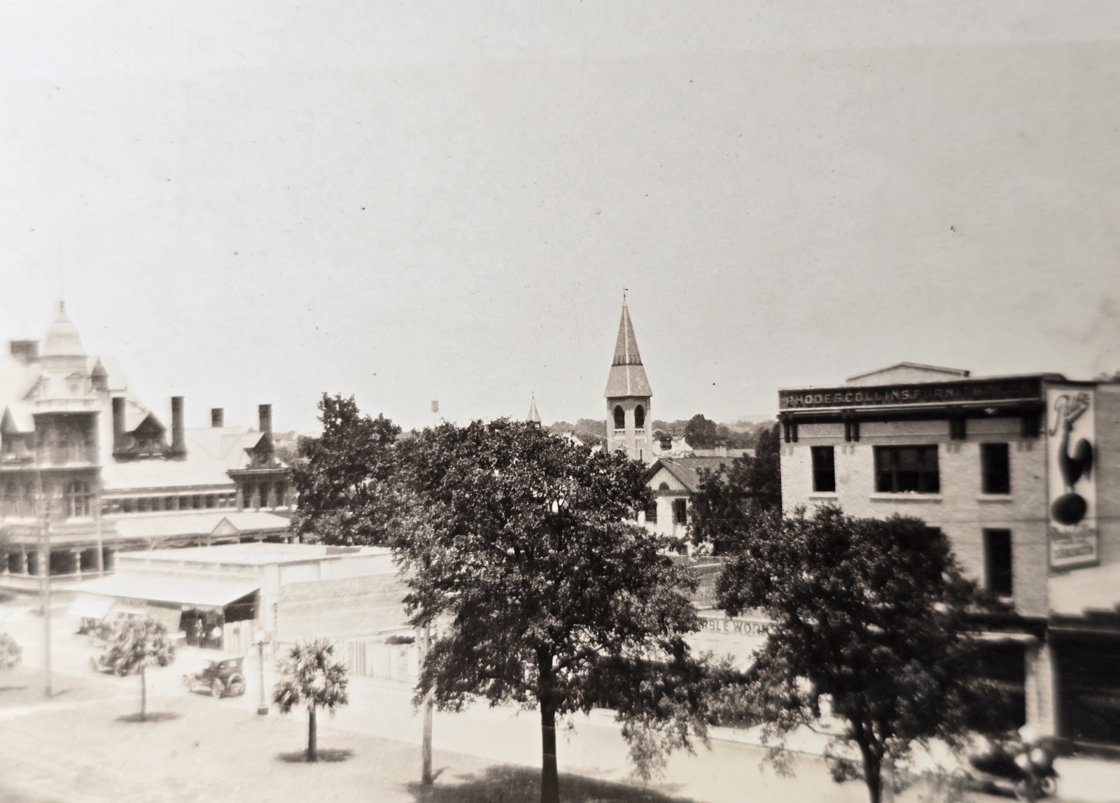 ​Antique 1910s Photo Pensacola Florida Palafox St View San Carlos Hotel Store