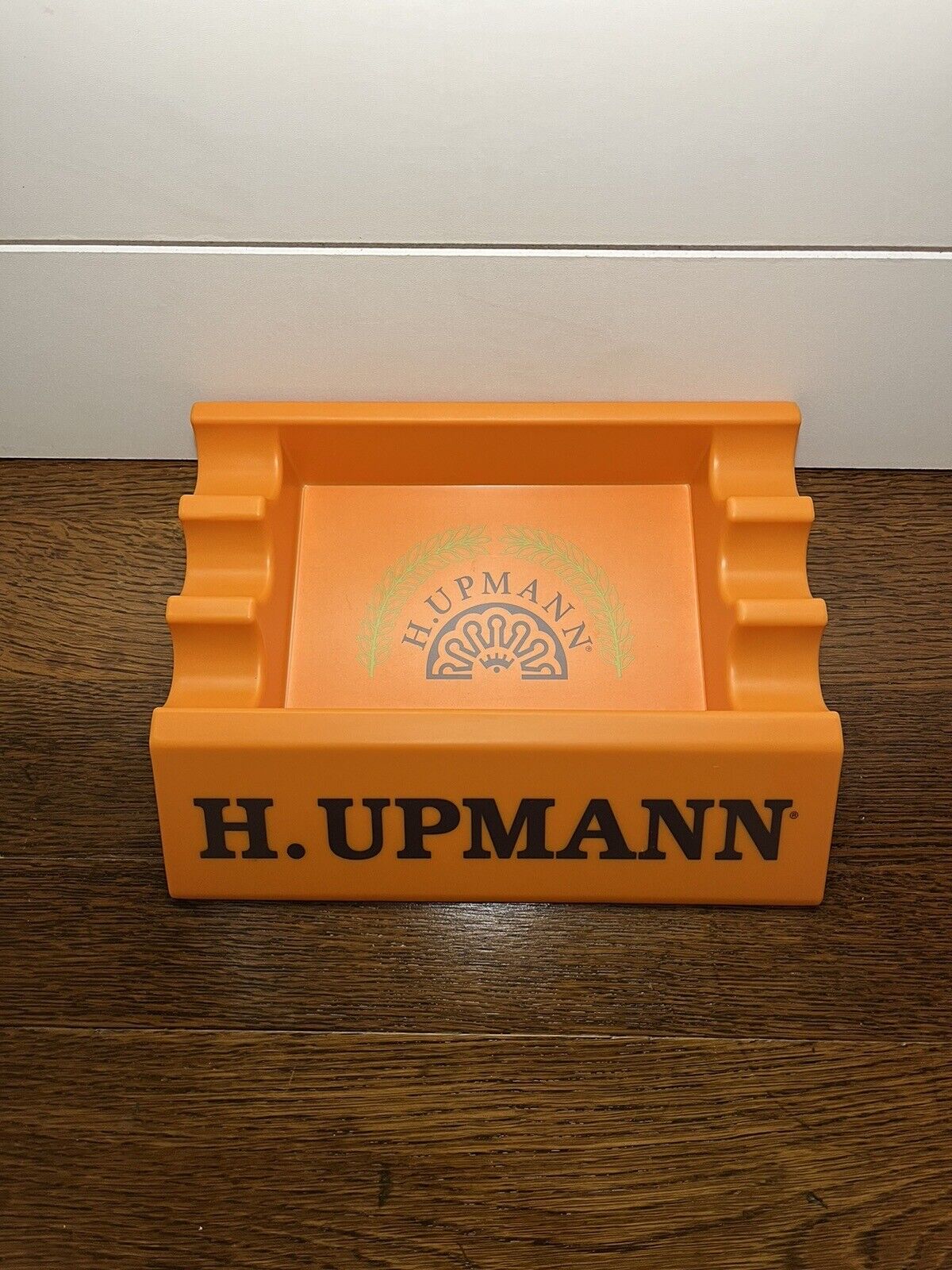 H Upmann Cigar Ashtray Box Holder Orange New
