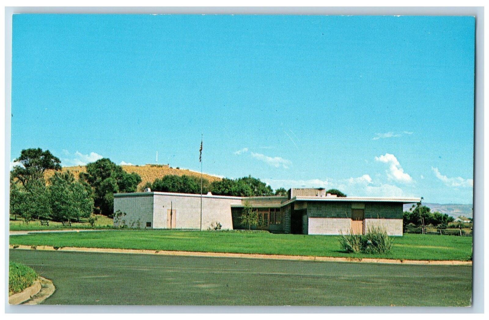 c1950's Whitman Mission NHS Visitor Center Walla Walla Washington WA Postcard