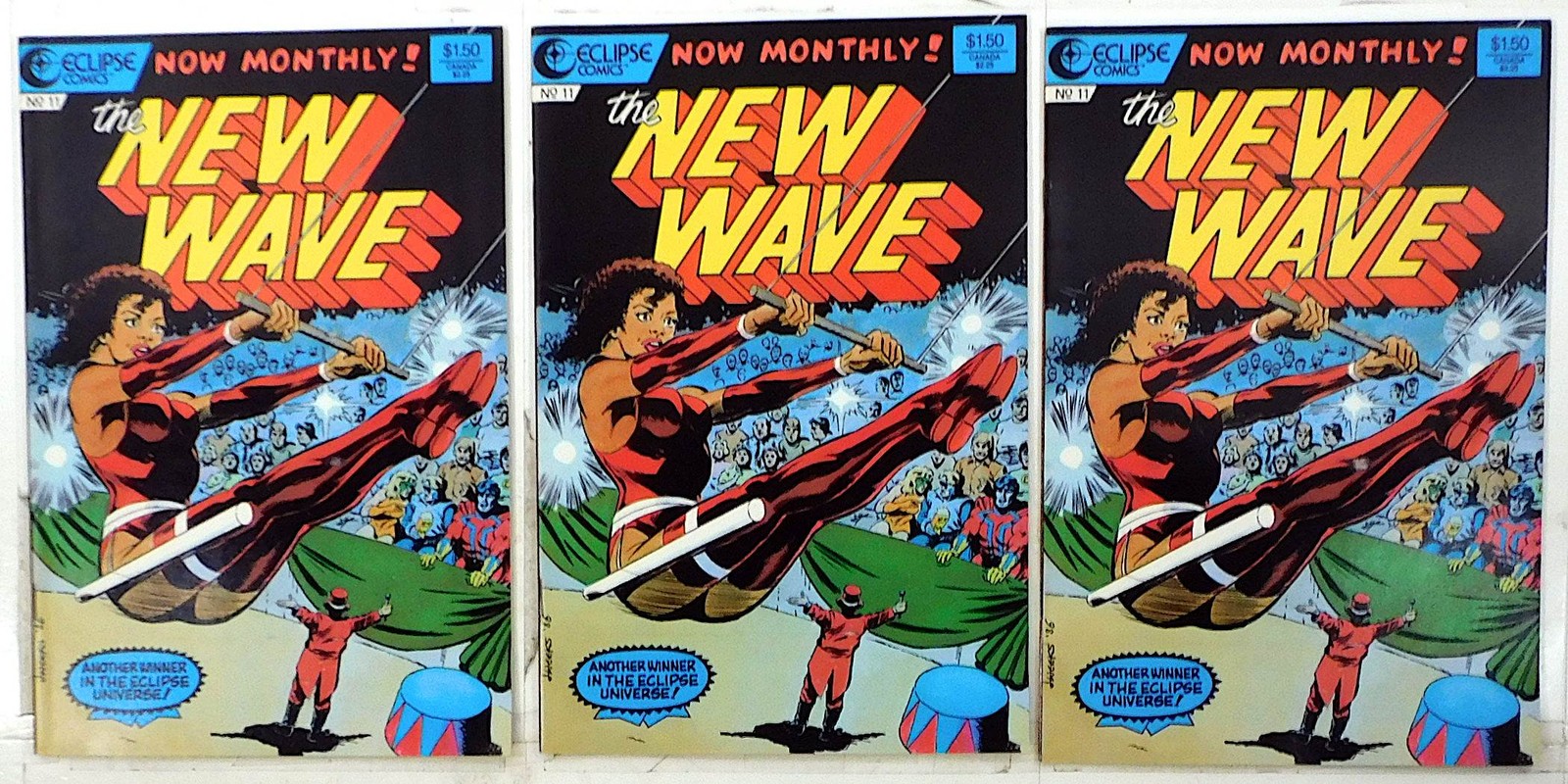 The New Wave Lot of 3 #11 x3 (1986) Eclipse Comics 1st Print Comic Books The New Wave Lot of 3 #11 x3 (1986) Eclipse Comics 1st Print Comic Books