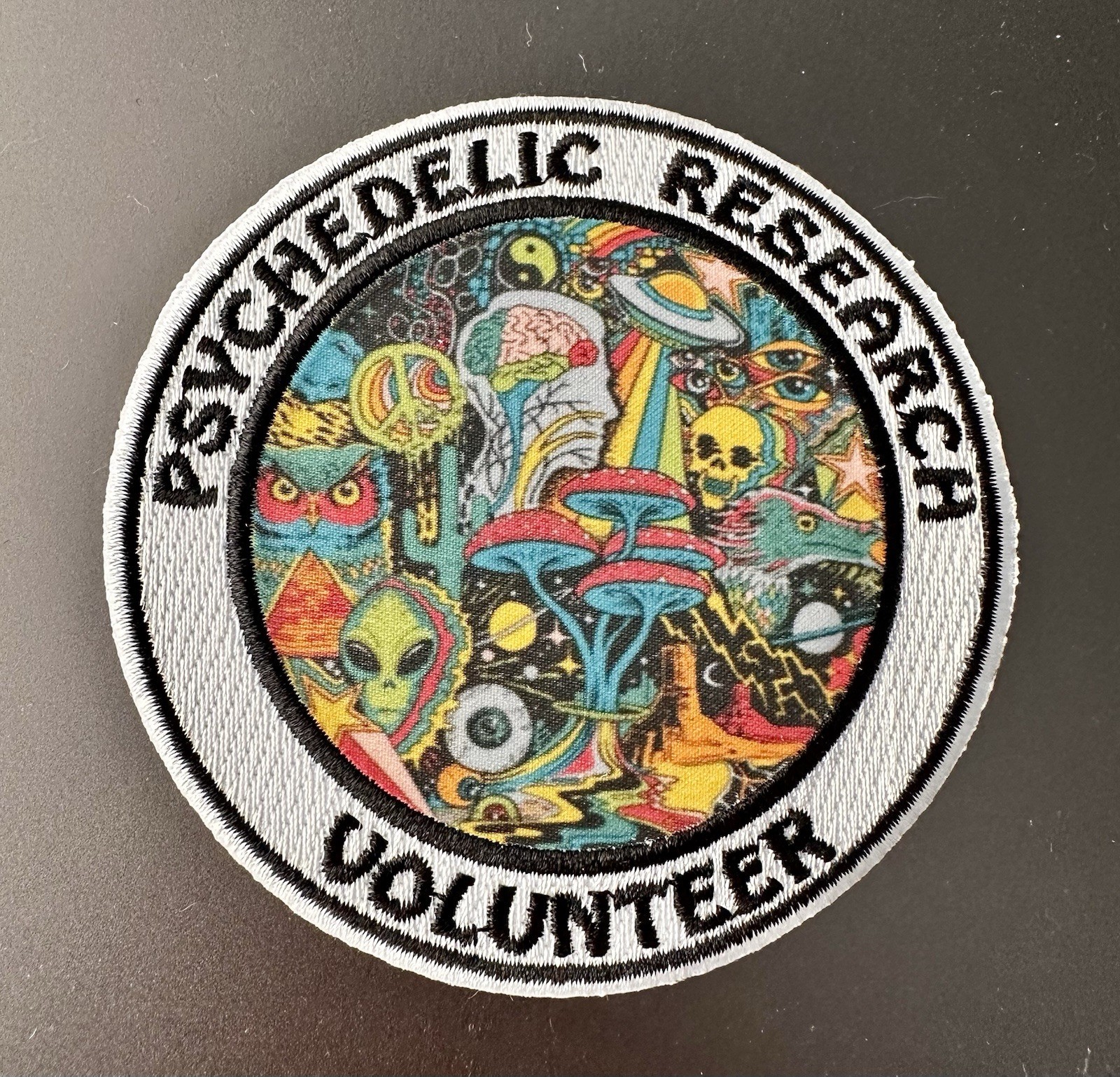 Psychedelic Research Volunteer Reflective Patch 3.5\