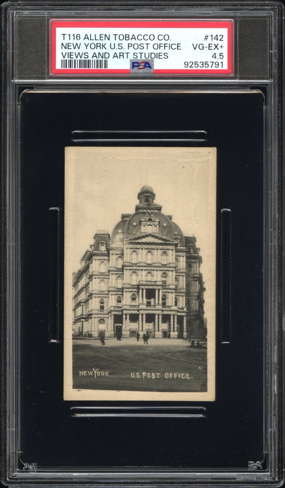 1903 T116 Allen Tobacco Telonette #143 (PSA 4.5 VGEX+) New York U.S. Post Office