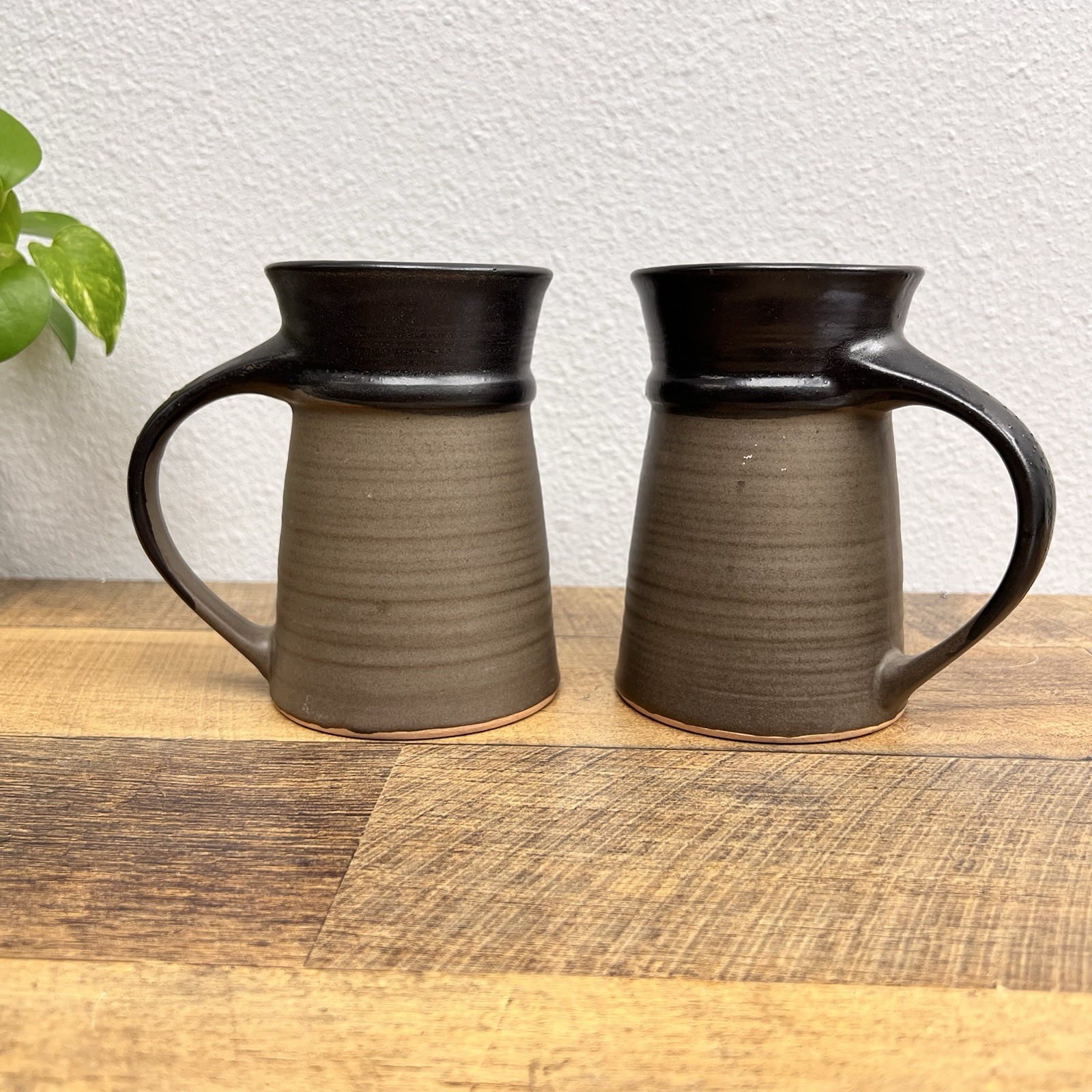Mug Set 1968 Pacific Stoneware 16 Ounce Handled And Tapered Studio Pottery Cups Mug Set 1968 Pacific Stoneware 16 Ounce Handled And Tapered Studio Pottery Cups