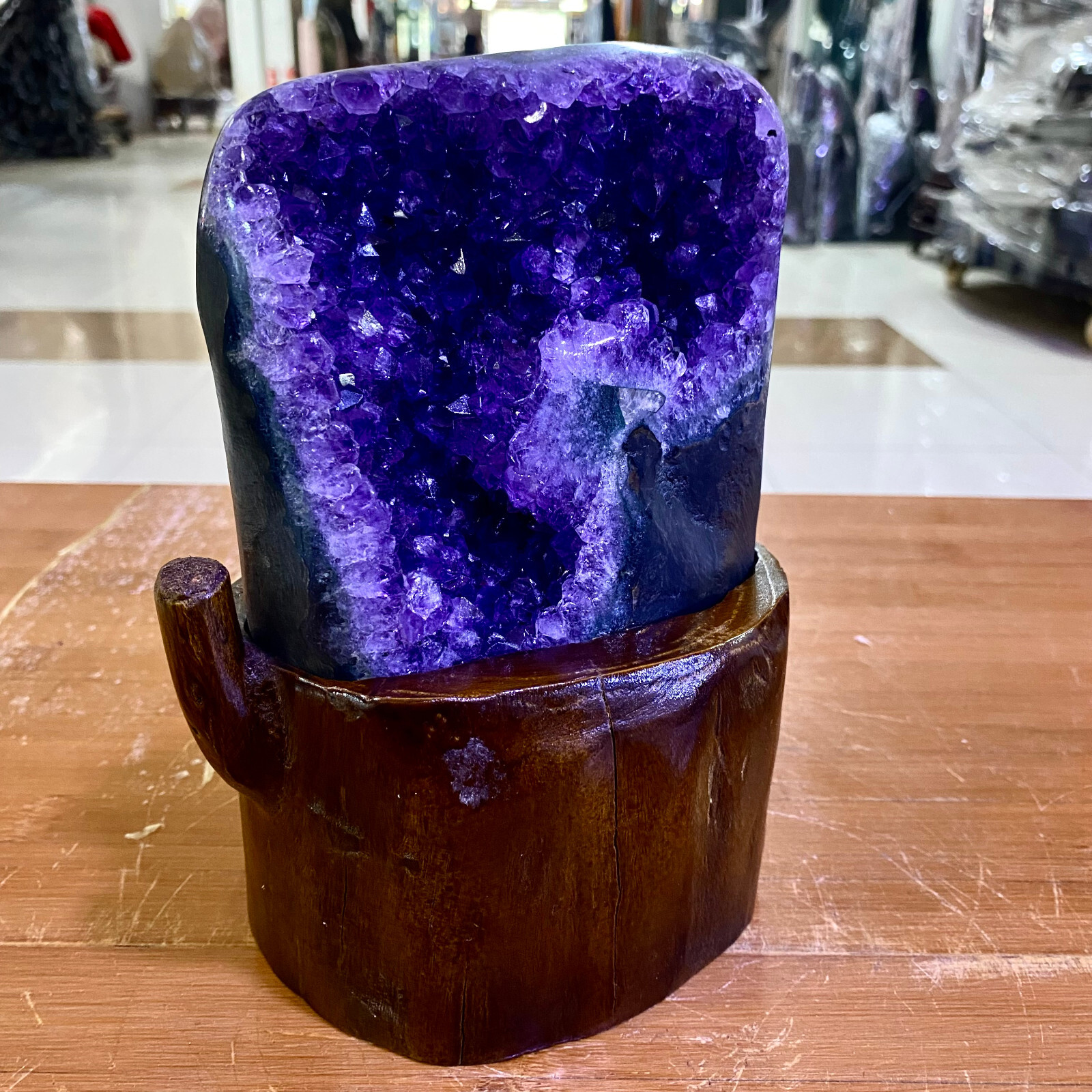 4.6LB Natural Brazilian Amethyst Crystal Point Stone Cluster Quartz Druzy Geode 4.6LB Natural Brazilian Amethyst Crystal Point Stone Cluster Quartz Druzy Geode
