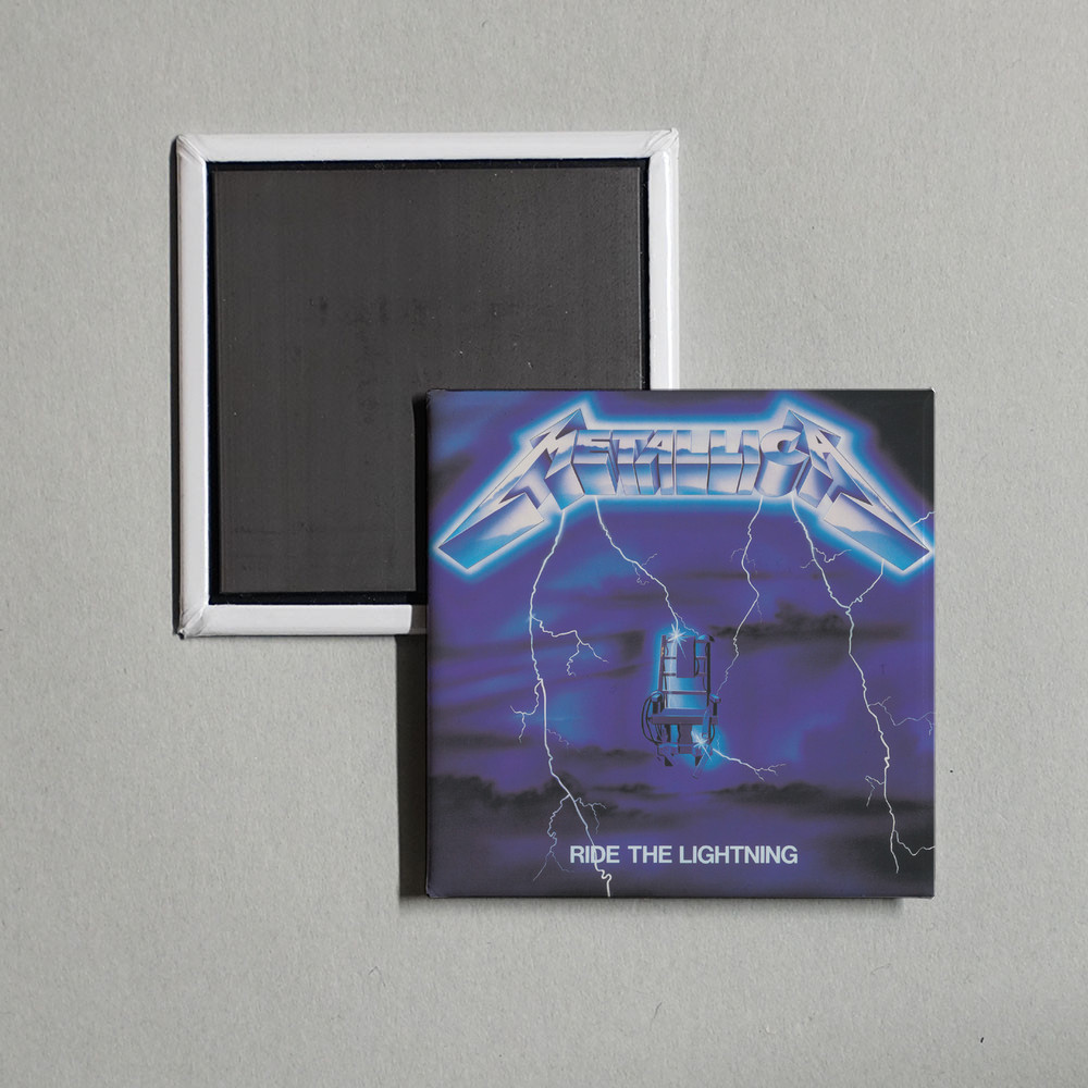 Metallica - Ride The Lightning (Deluxe Remaster Album Cover Locker Fridge Magnet Metallica - Ride The Lightning (Deluxe Remaster Album Cover Locker Fridge Magnet