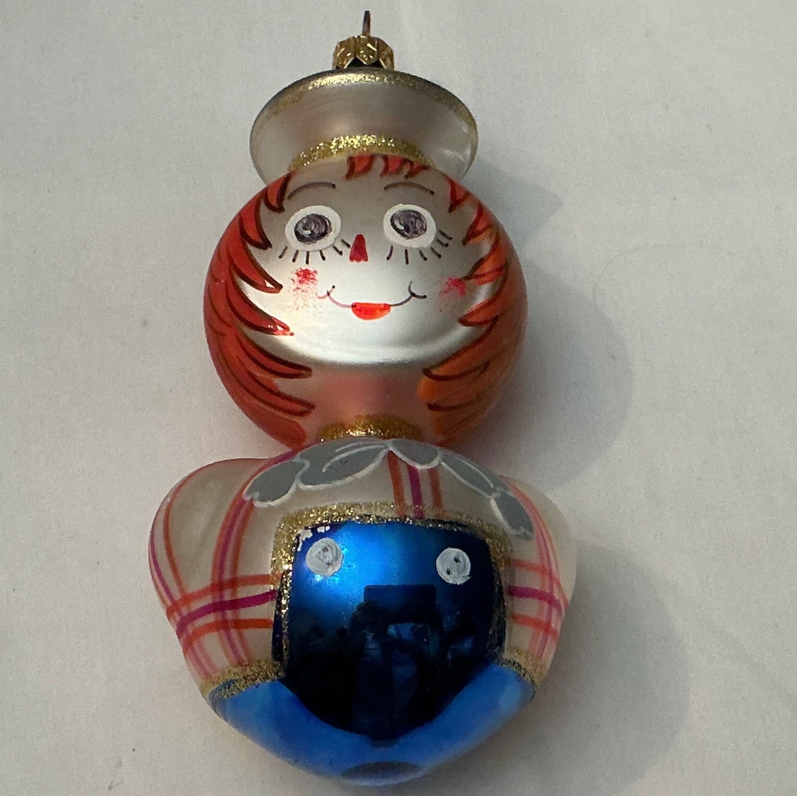 Christopher Radko Ragamuffins Raggedy Ann & Andy Christmas Ornament 6\ Christopher Radko Ragamuffins Raggedy Ann & Andy Christmas Ornament 6\