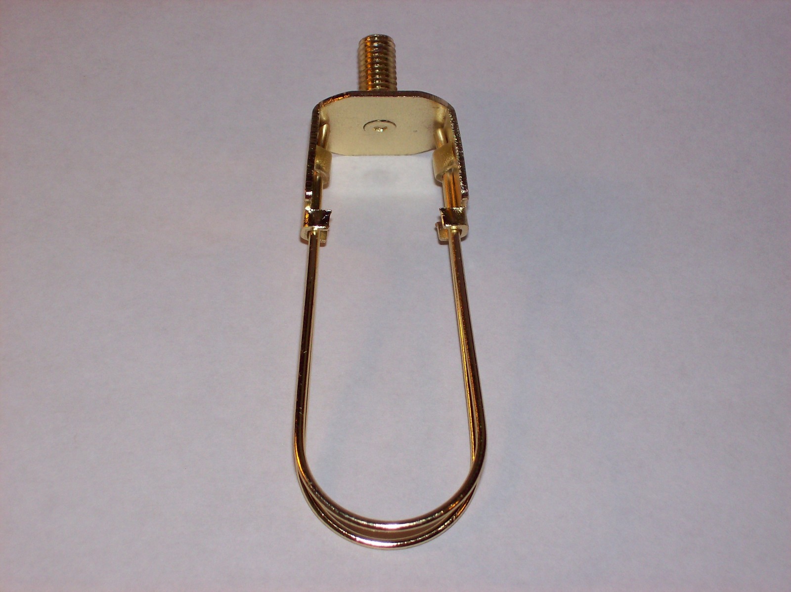 CANDELABRA CLIP ON BULB HARP BRASS PLATED LAMP PART NEW 50379J