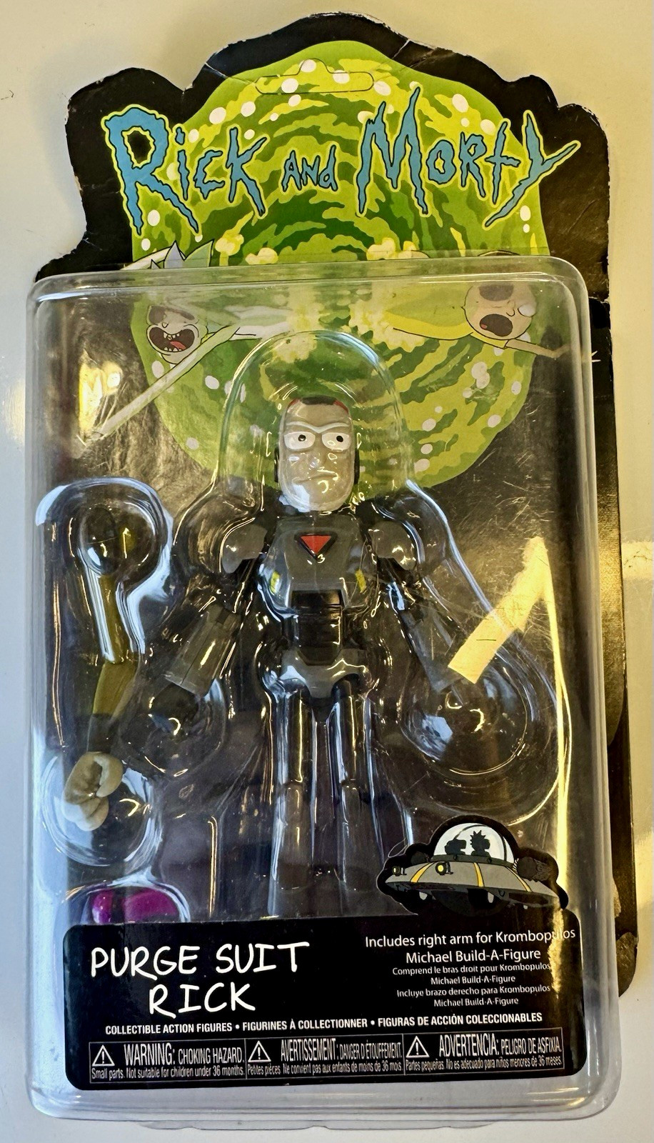 Funko Rick and Morty Purge Suit Rick Sanchez Action Figure Boxed 2018 BAF NEW