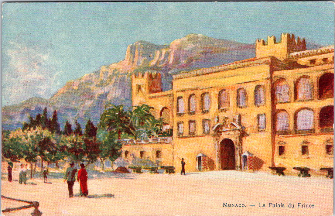 Vintage Postcard Le Palais Du Prince Monaco