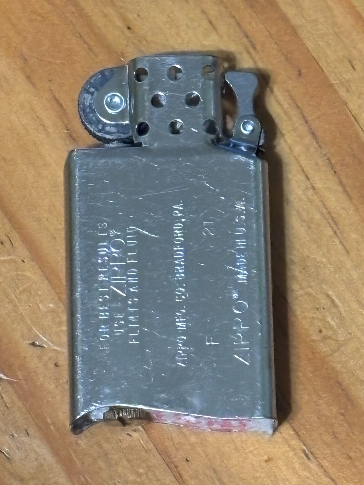 Original Slim Zippo Lighter Insert