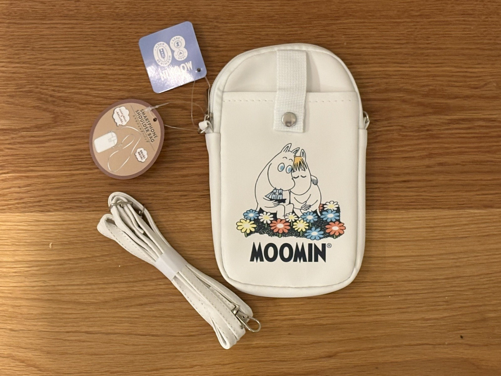 Moomin Smartphone Shoulder Bag with Pocket and Long Strap New from Japan