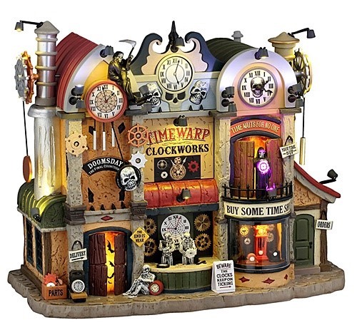 Lemax Spooky Town Timewarp Clockworks 65513 w/Adapter NEW 2026 