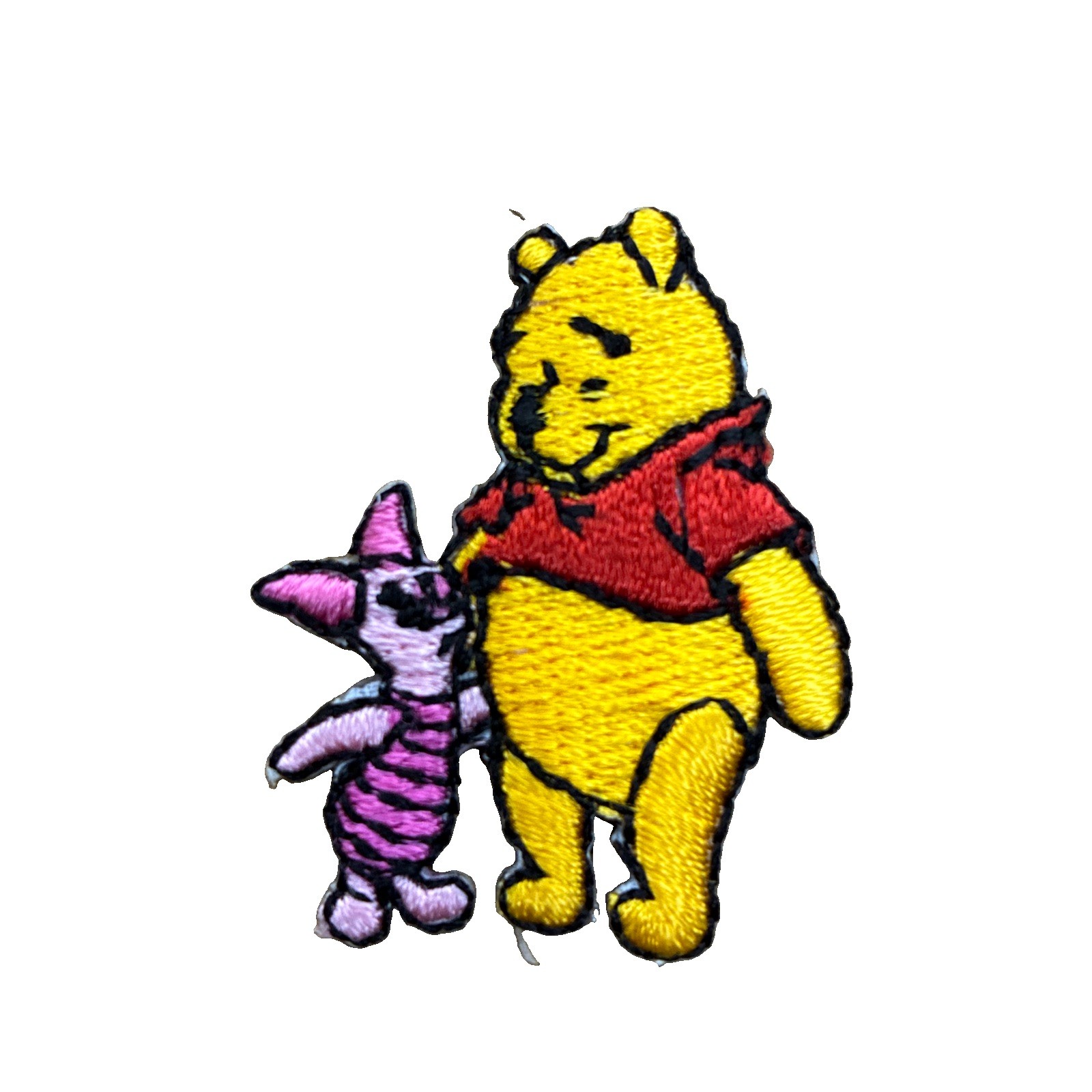 Winnie Pooh Piglet Patch Iron On Rare 1.5” Vtg Hat 80s Logo Appliqué Cartoon