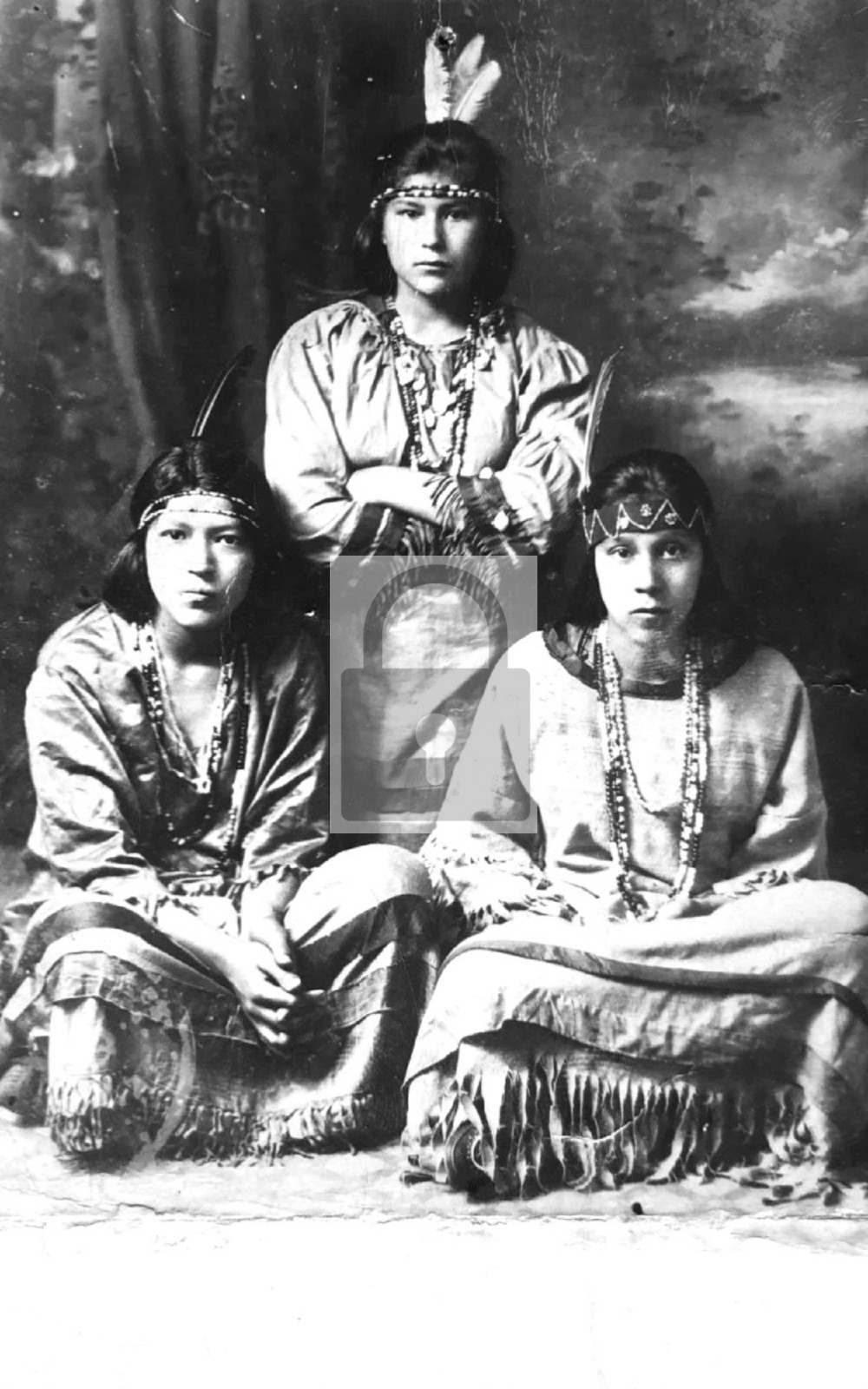 Penobscot Indian Girls Old Town Maine ME - Reprint