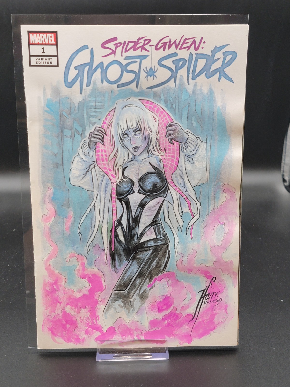 Spider-Gwen: Ghost Spider #1 Blank • Marvel • 2018 • Vol. 1 • Sketch Tehani Farr