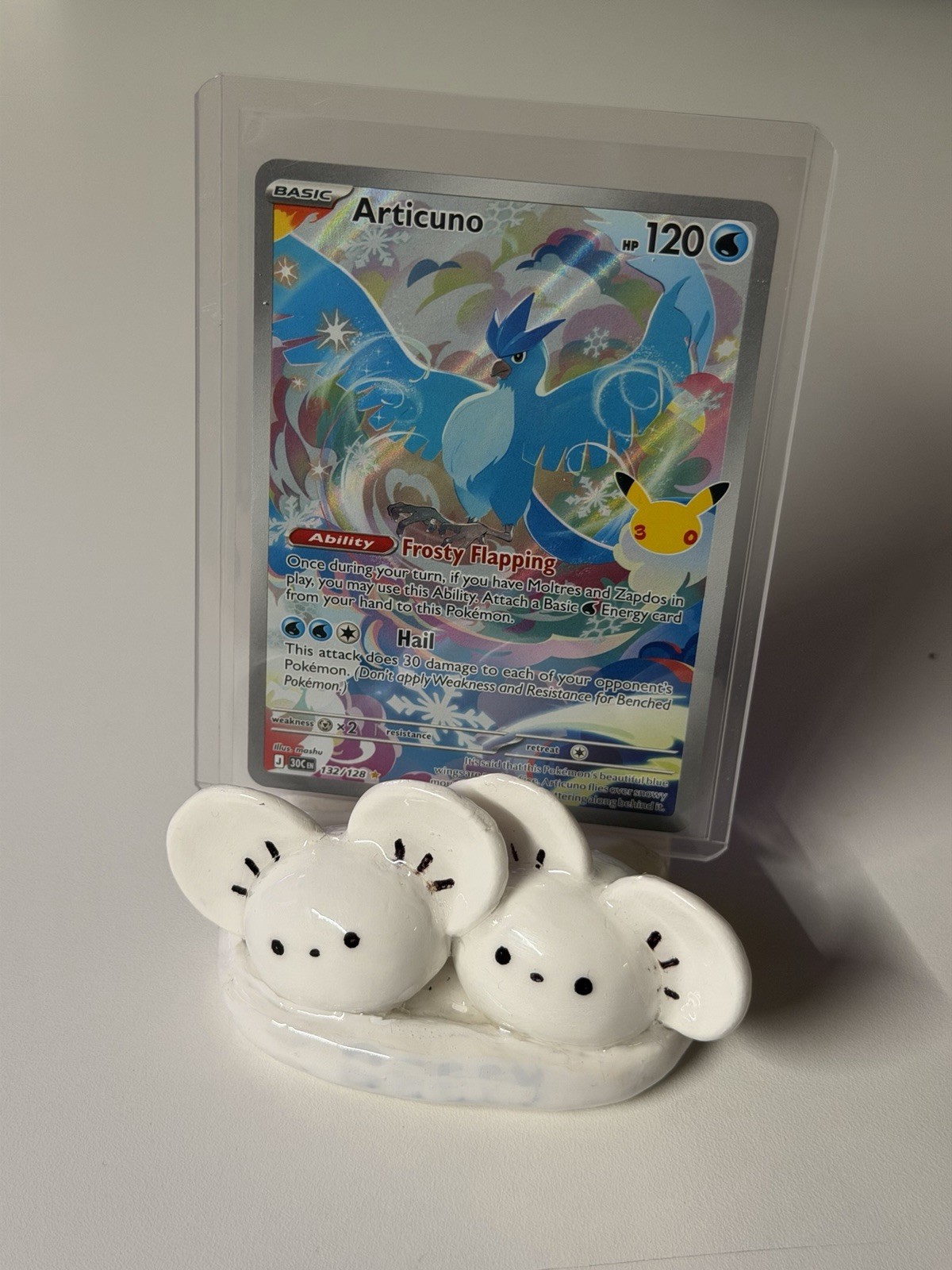 Pokemon Articuno 132/128 30th Anniversary Celebration IR Holo NM