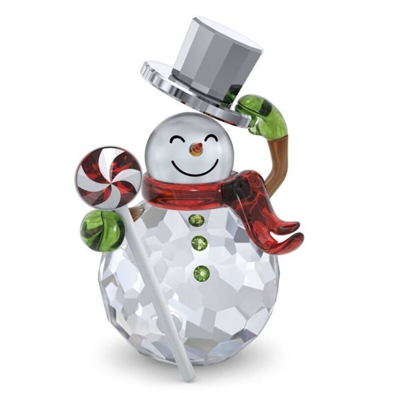 New 100% SWAROVSKI Holiday Cheers Dulcis Christmas Snowman Deco Figurine 5655434