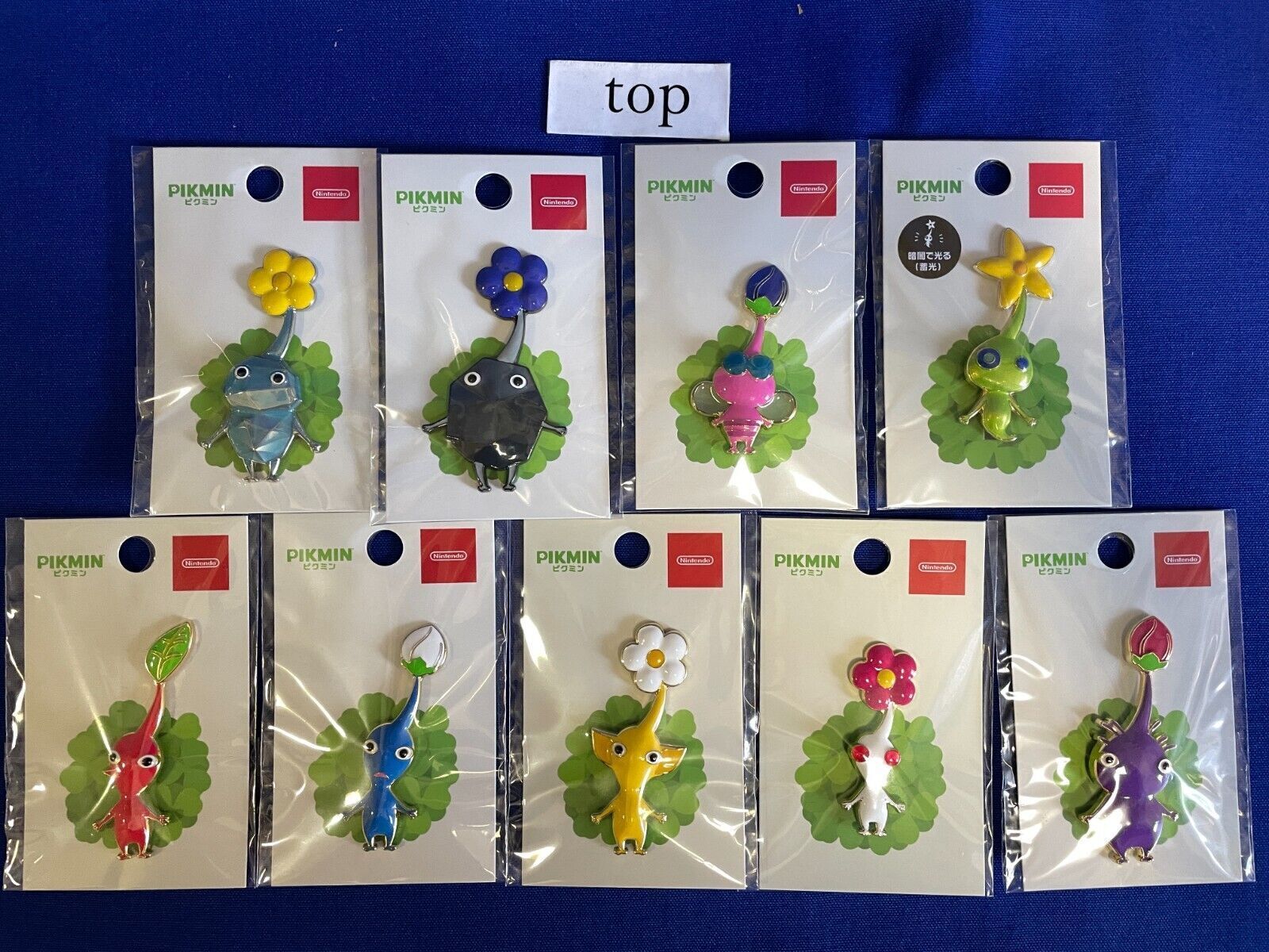 complete-set-9 Pikmin Pin Badge Pins Nintendo Tokyo