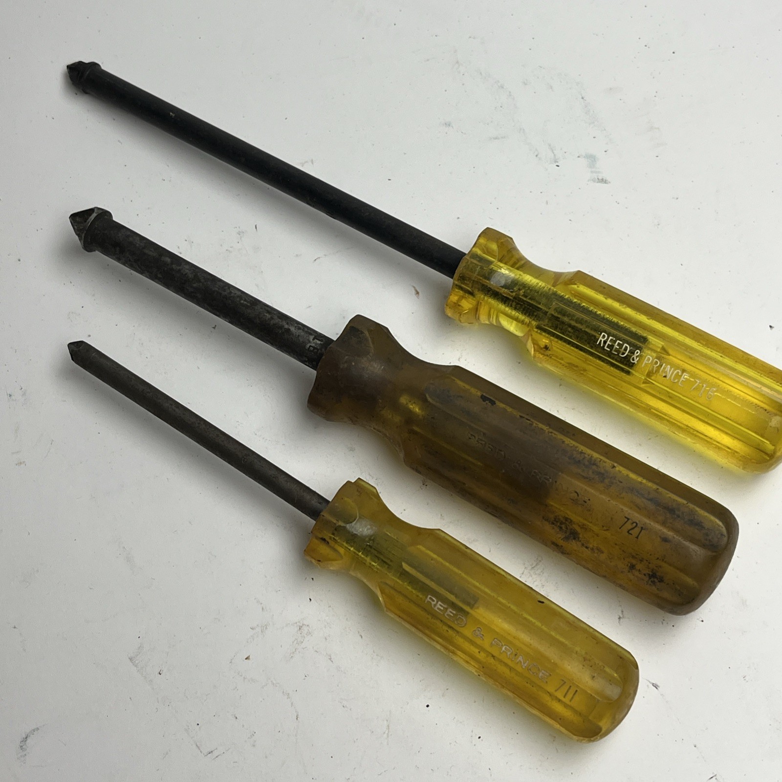 Vintage Reed & Prince Frearson Screwdriver Set 711 716 721 Boat Marine Tools